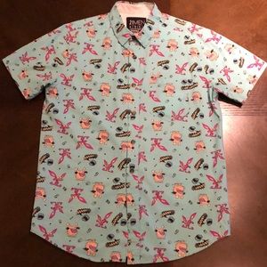 Ahhh Monsters Casual Button Up Shirt